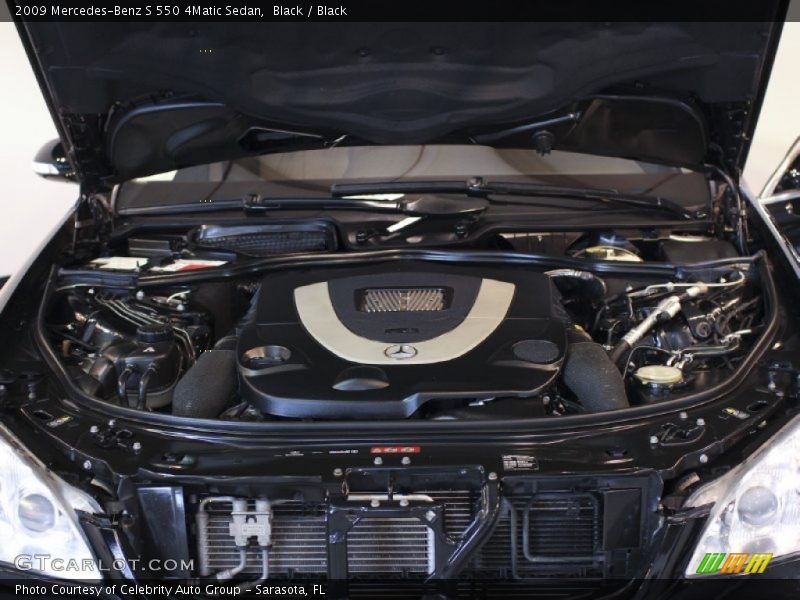 Black / Black 2009 Mercedes-Benz S 550 4Matic Sedan