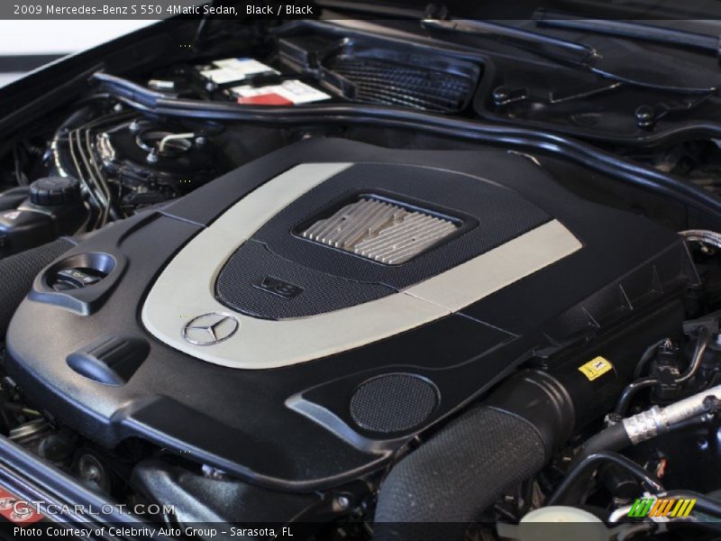 Black / Black 2009 Mercedes-Benz S 550 4Matic Sedan