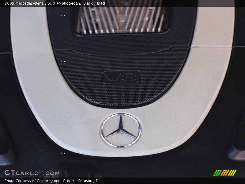 Black / Black 2009 Mercedes-Benz S 550 4Matic Sedan