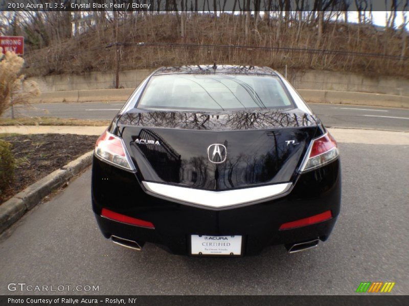 Crystal Black Pearl / Ebony 2010 Acura TL 3.5