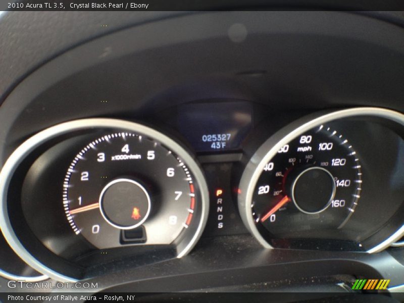 Crystal Black Pearl / Ebony 2010 Acura TL 3.5