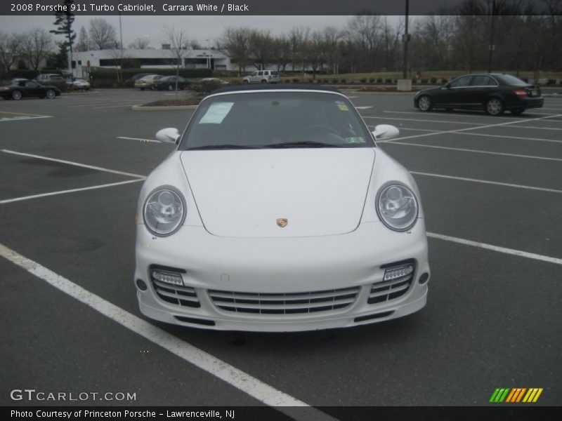 Carrara White / Black 2008 Porsche 911 Turbo Cabriolet