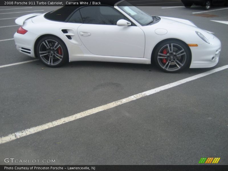 Carrara White / Black 2008 Porsche 911 Turbo Cabriolet