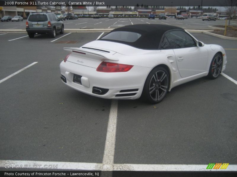 Carrara White / Black 2008 Porsche 911 Turbo Cabriolet