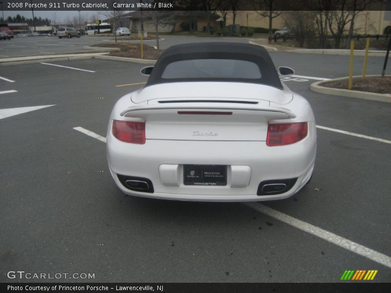 Carrara White / Black 2008 Porsche 911 Turbo Cabriolet