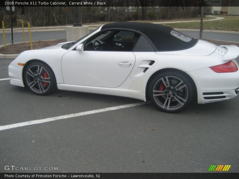Carrara White / Black 2008 Porsche 911 Turbo Cabriolet