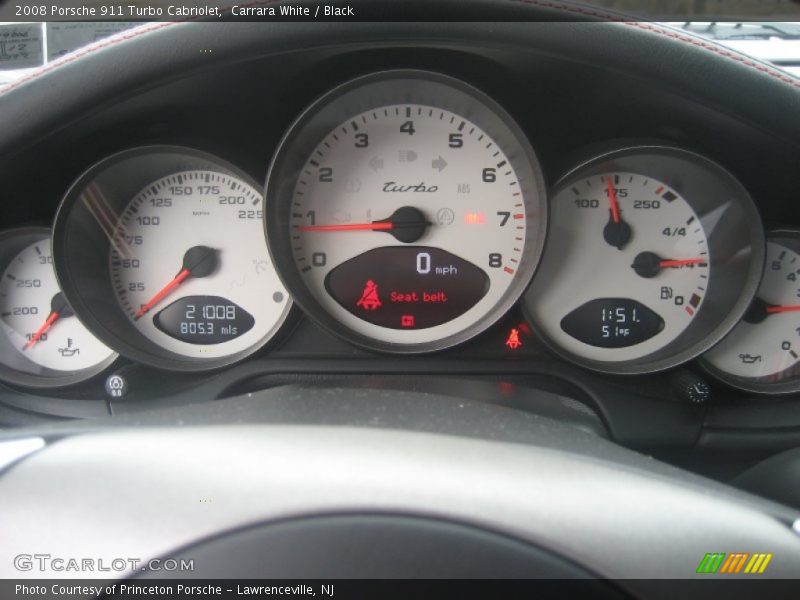  2008 911 Turbo Cabriolet Turbo Cabriolet Gauges