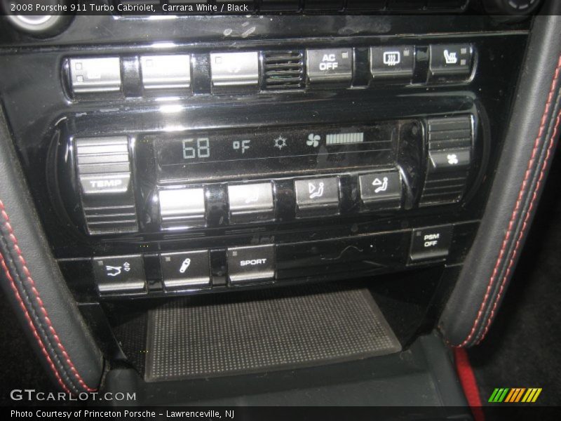 Carrara White / Black 2008 Porsche 911 Turbo Cabriolet