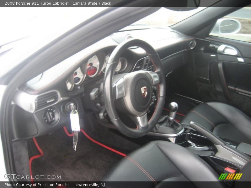 Carrara White / Black 2008 Porsche 911 Turbo Cabriolet