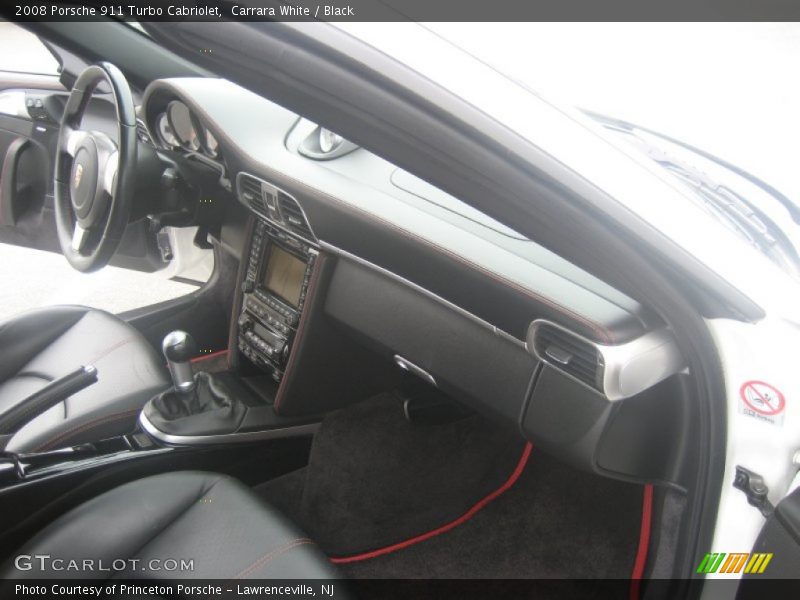 Carrara White / Black 2008 Porsche 911 Turbo Cabriolet
