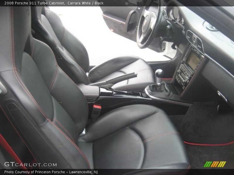 Carrara White / Black 2008 Porsche 911 Turbo Cabriolet