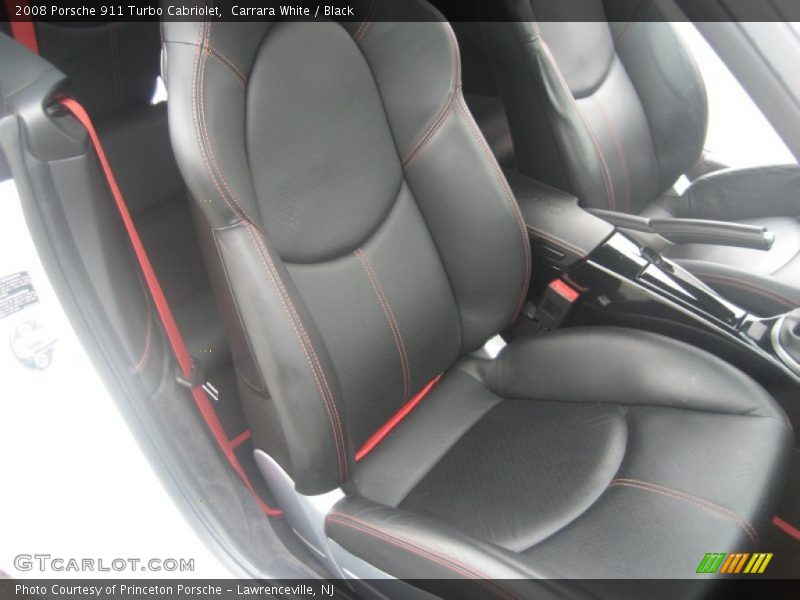 Carrara White / Black 2008 Porsche 911 Turbo Cabriolet