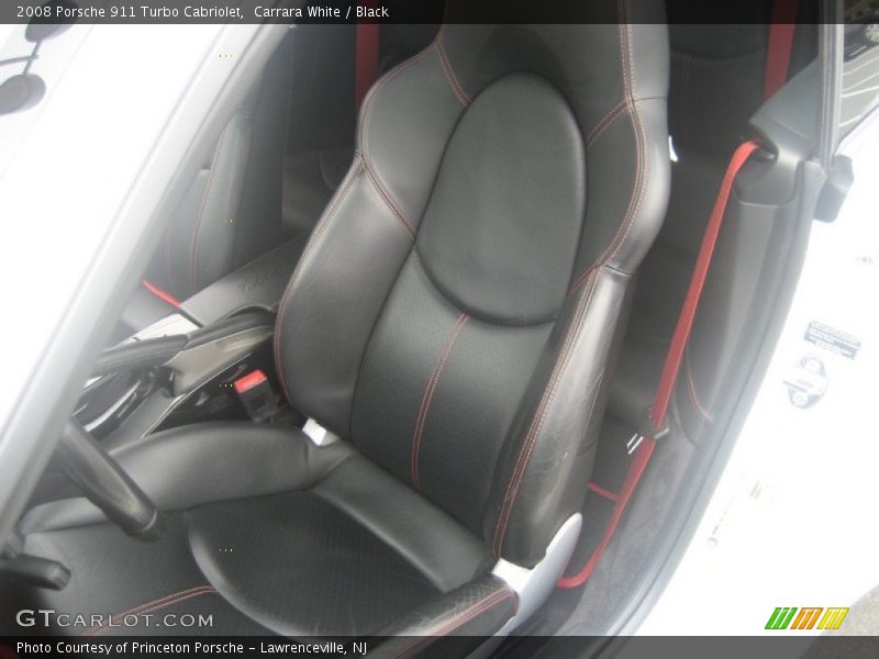 Carrara White / Black 2008 Porsche 911 Turbo Cabriolet