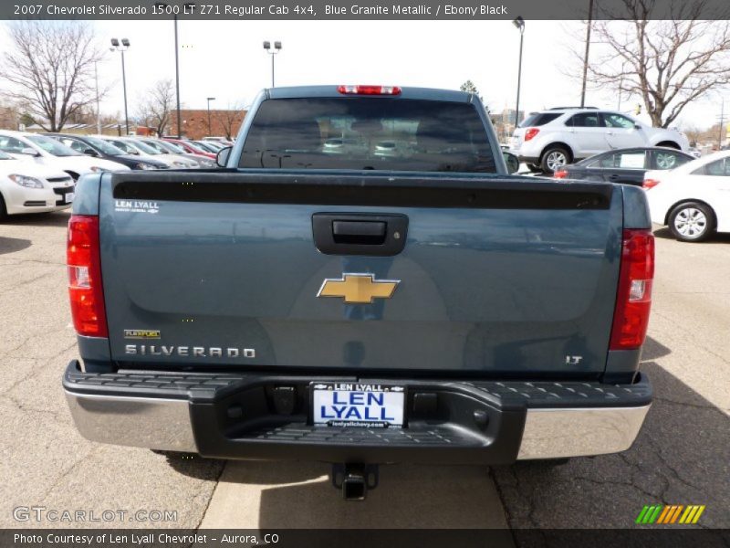 Blue Granite Metallic / Ebony Black 2007 Chevrolet Silverado 1500 LT Z71 Regular Cab 4x4