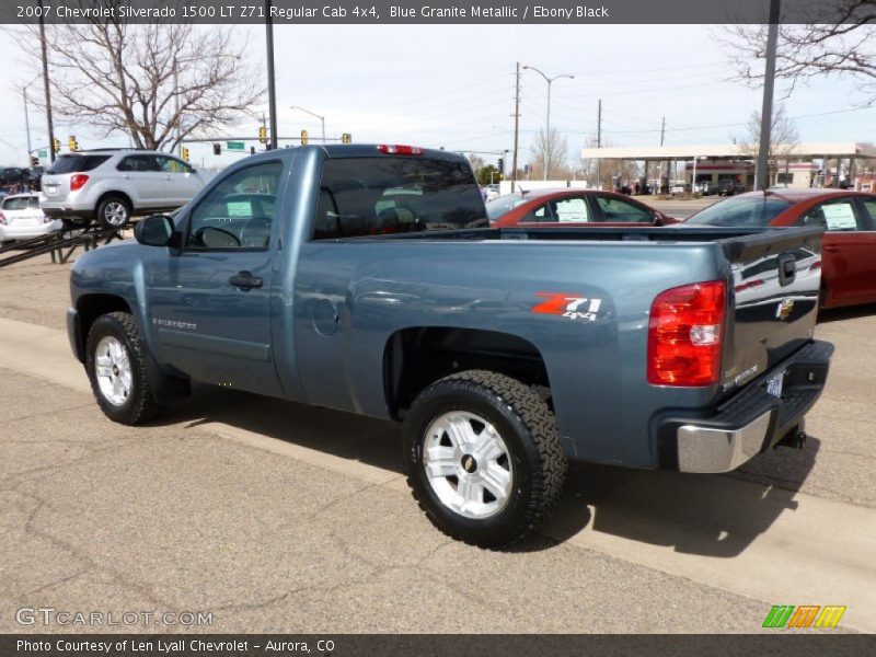 Blue Granite Metallic / Ebony Black 2007 Chevrolet Silverado 1500 LT Z71 Regular Cab 4x4