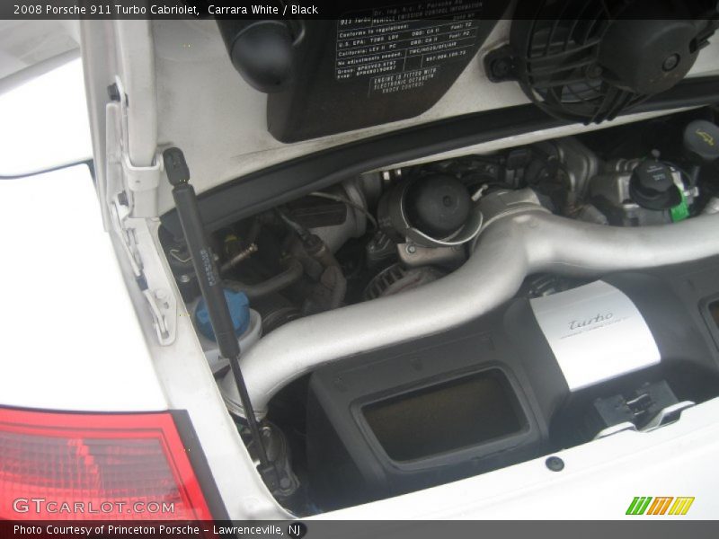 Carrara White / Black 2008 Porsche 911 Turbo Cabriolet