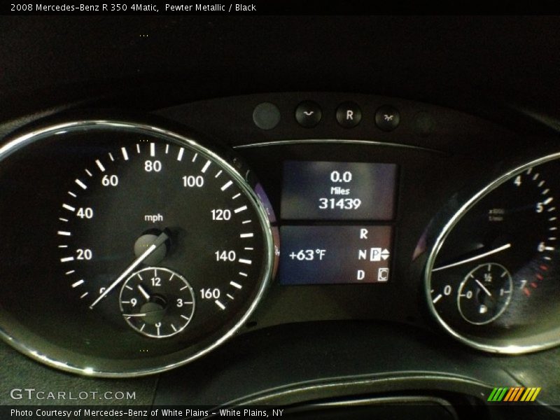 Pewter Metallic / Black 2008 Mercedes-Benz R 350 4Matic