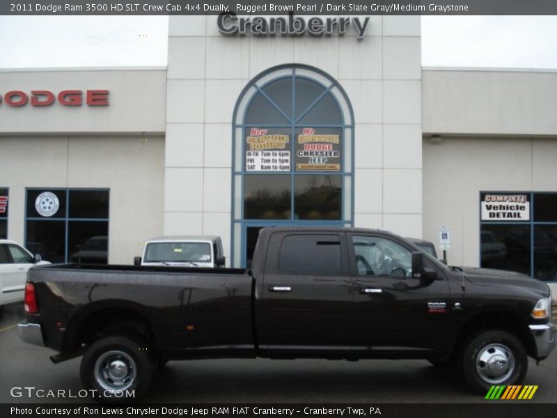 Rugged Brown Pearl / Dark Slate Gray/Medium Graystone 2011 Dodge Ram 3500 HD SLT Crew Cab 4x4 Dually