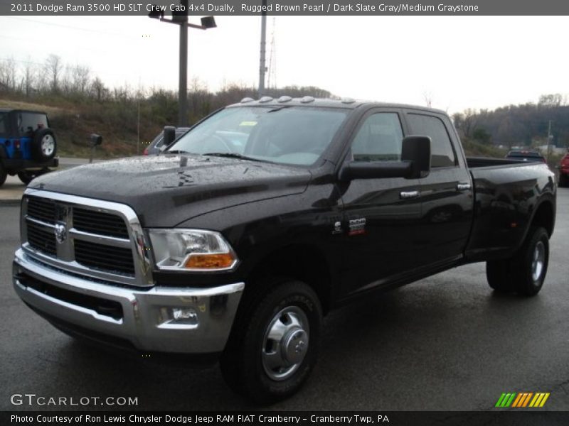 Rugged Brown Pearl / Dark Slate Gray/Medium Graystone 2011 Dodge Ram 3500 HD SLT Crew Cab 4x4 Dually