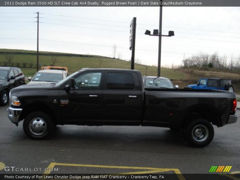 Rugged Brown Pearl / Dark Slate Gray/Medium Graystone 2011 Dodge Ram 3500 HD SLT Crew Cab 4x4 Dually