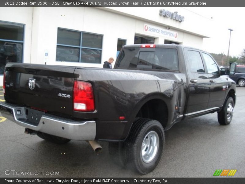 Rugged Brown Pearl / Dark Slate Gray/Medium Graystone 2011 Dodge Ram 3500 HD SLT Crew Cab 4x4 Dually