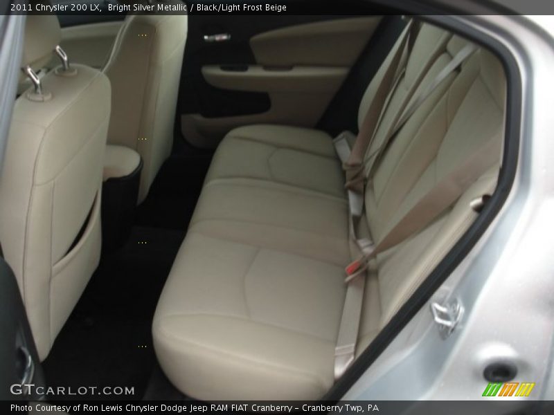 Bright Silver Metallic / Black/Light Frost Beige 2011 Chrysler 200 LX