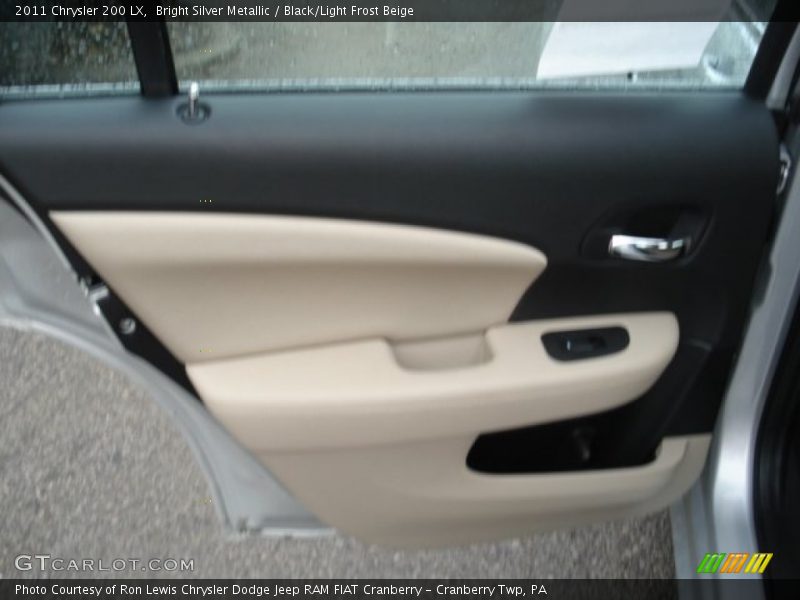 Bright Silver Metallic / Black/Light Frost Beige 2011 Chrysler 200 LX