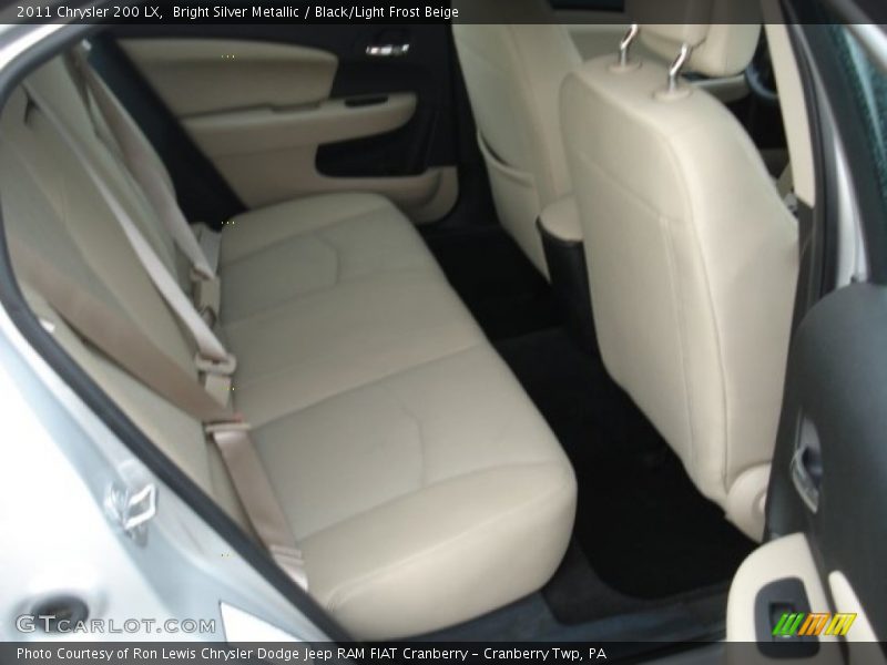 Bright Silver Metallic / Black/Light Frost Beige 2011 Chrysler 200 LX