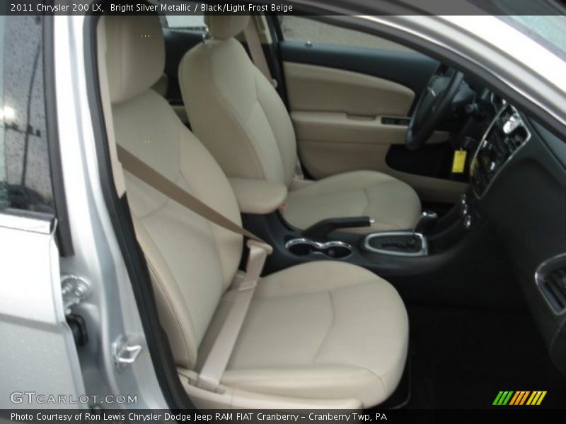 Bright Silver Metallic / Black/Light Frost Beige 2011 Chrysler 200 LX