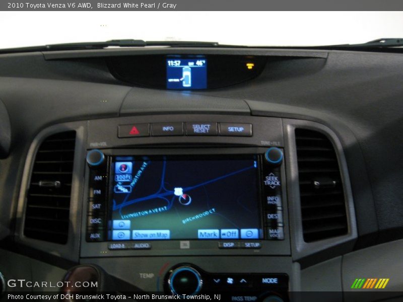 Blizzard White Pearl / Gray 2010 Toyota Venza V6 AWD