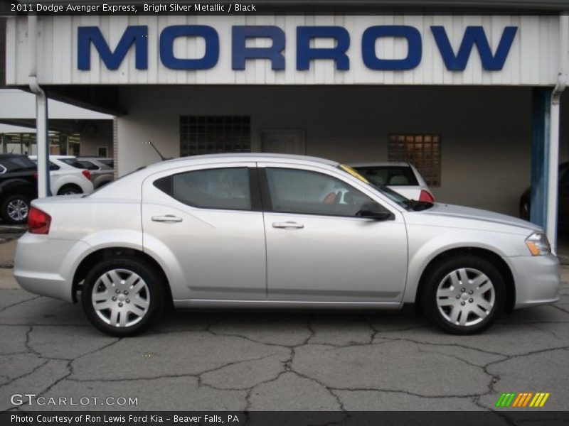 Bright Silver Metallic / Black 2011 Dodge Avenger Express