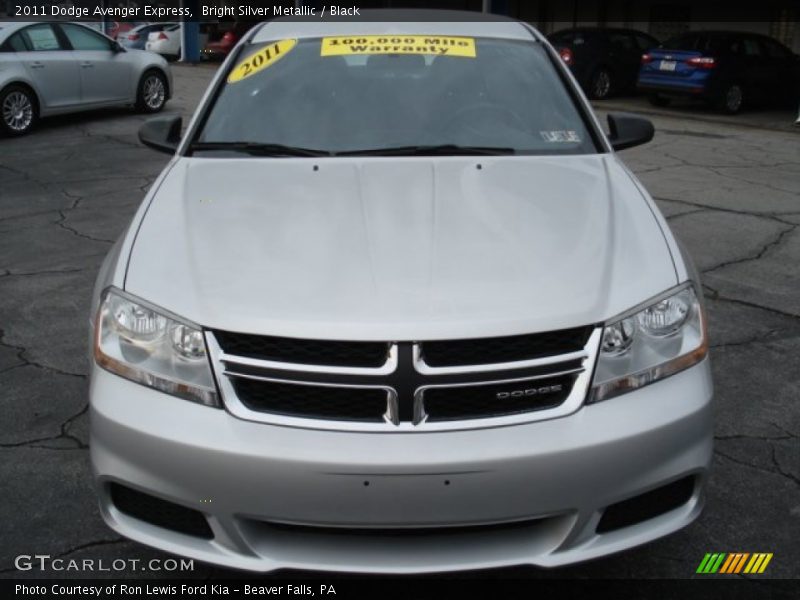 Bright Silver Metallic / Black 2011 Dodge Avenger Express
