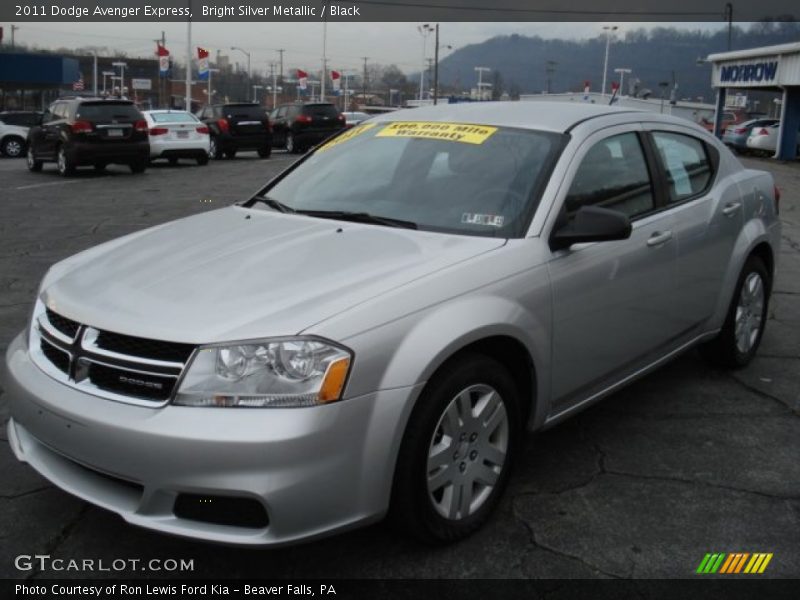 Bright Silver Metallic / Black 2011 Dodge Avenger Express