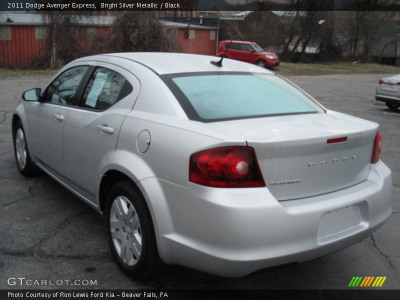 Bright Silver Metallic / Black 2011 Dodge Avenger Express