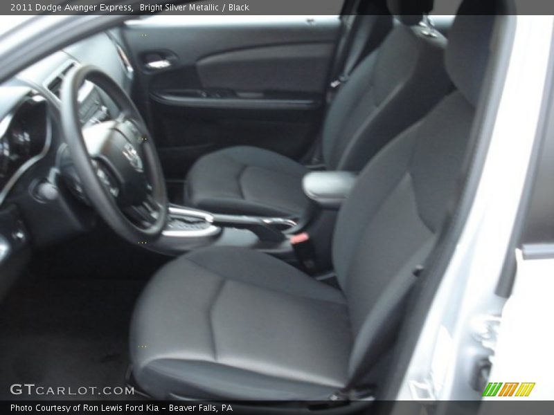 Bright Silver Metallic / Black 2011 Dodge Avenger Express