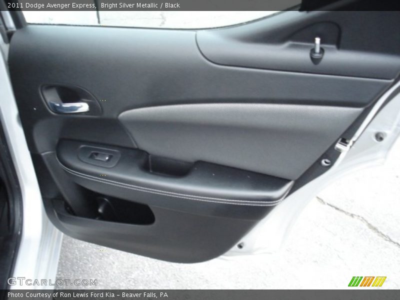 Bright Silver Metallic / Black 2011 Dodge Avenger Express