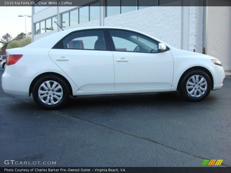 Clear White / Coffee 2010 Kia Forte EX