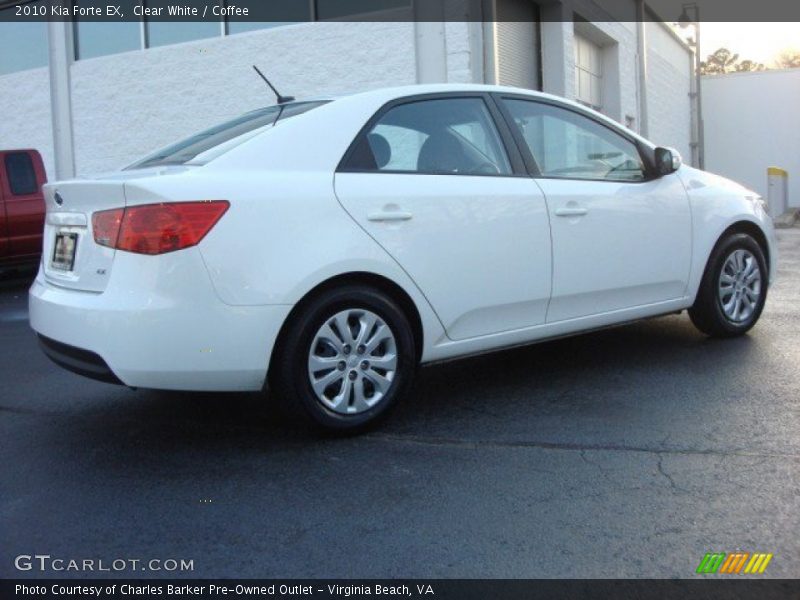Clear White / Coffee 2010 Kia Forte EX