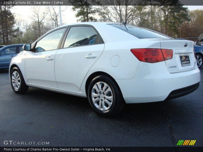 Clear White / Coffee 2010 Kia Forte EX