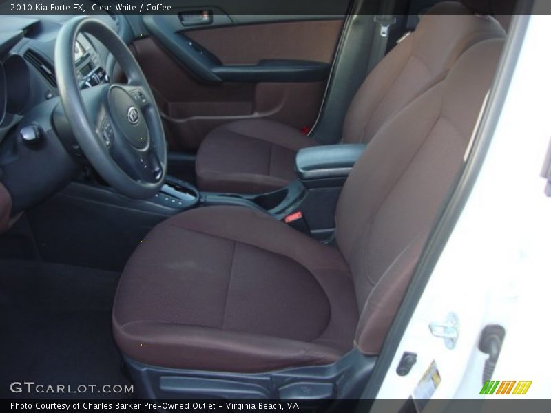 Clear White / Coffee 2010 Kia Forte EX