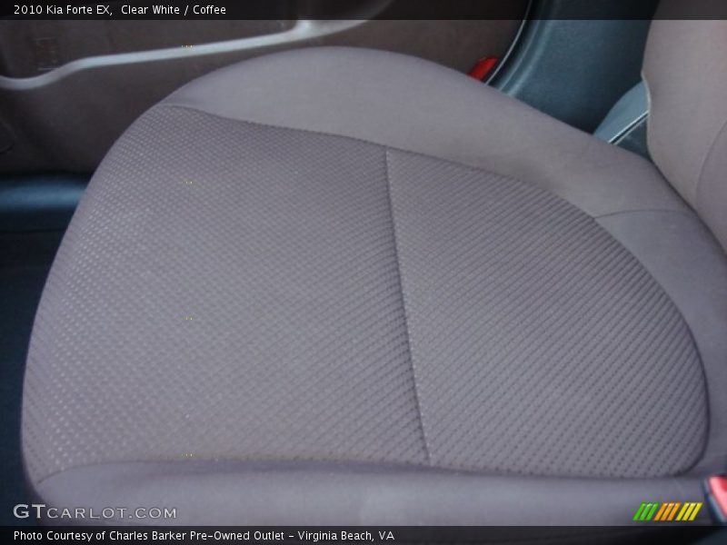 Clear White / Coffee 2010 Kia Forte EX