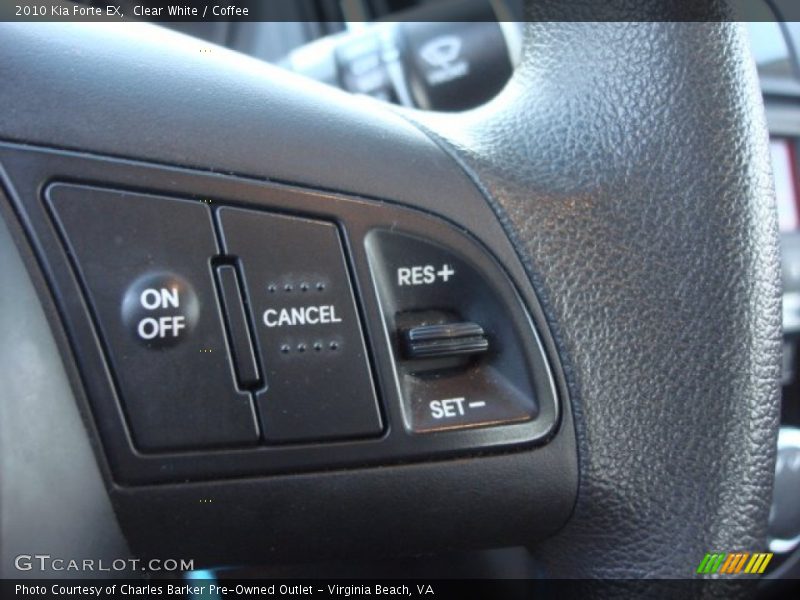 Clear White / Coffee 2010 Kia Forte EX