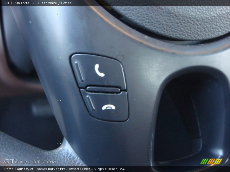 Clear White / Coffee 2010 Kia Forte EX
