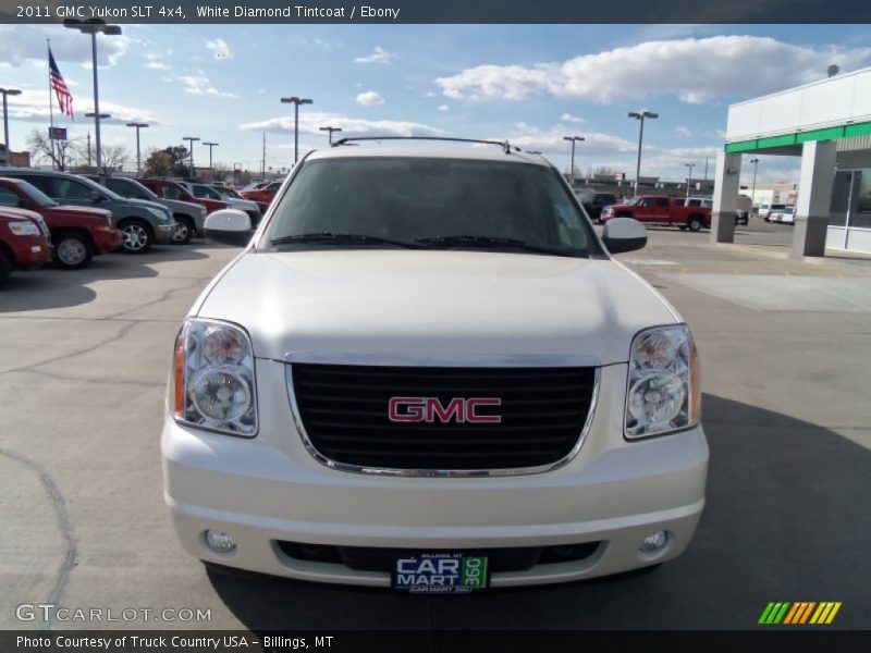 White Diamond Tintcoat / Ebony 2011 GMC Yukon SLT 4x4