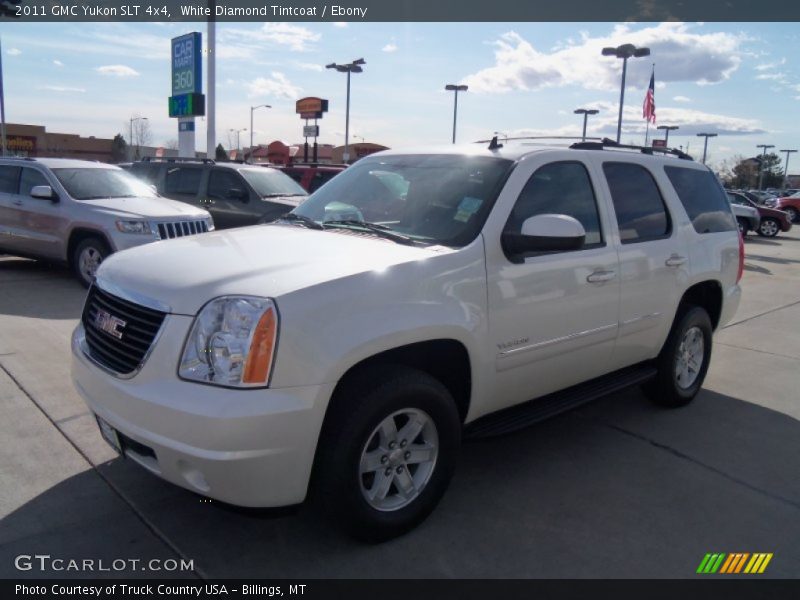 White Diamond Tintcoat / Ebony 2011 GMC Yukon SLT 4x4