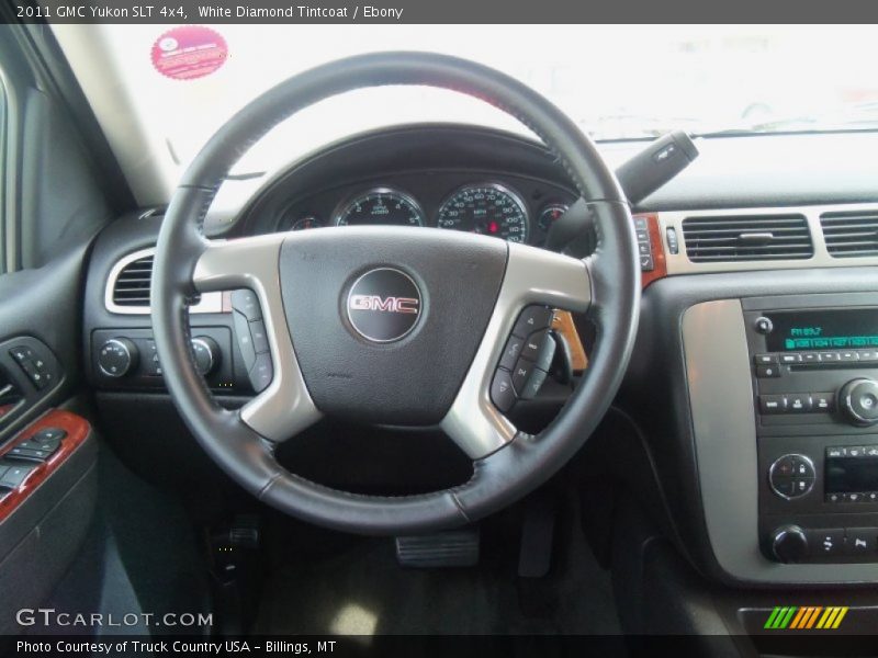 White Diamond Tintcoat / Ebony 2011 GMC Yukon SLT 4x4
