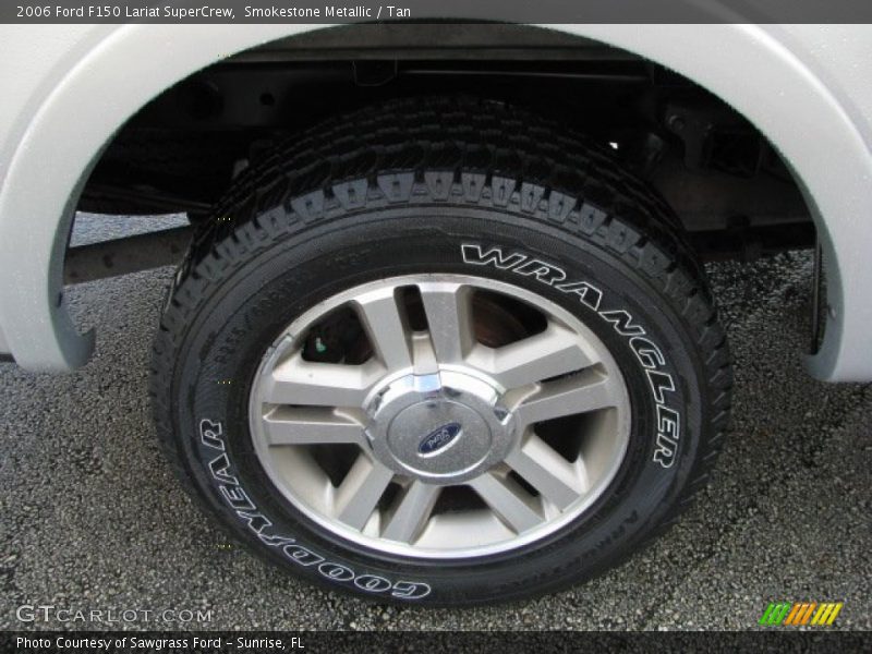 Smokestone Metallic / Tan 2006 Ford F150 Lariat SuperCrew