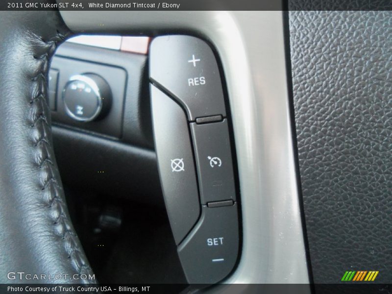White Diamond Tintcoat / Ebony 2011 GMC Yukon SLT 4x4