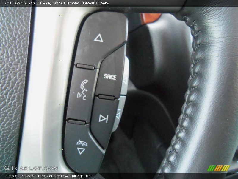 White Diamond Tintcoat / Ebony 2011 GMC Yukon SLT 4x4
