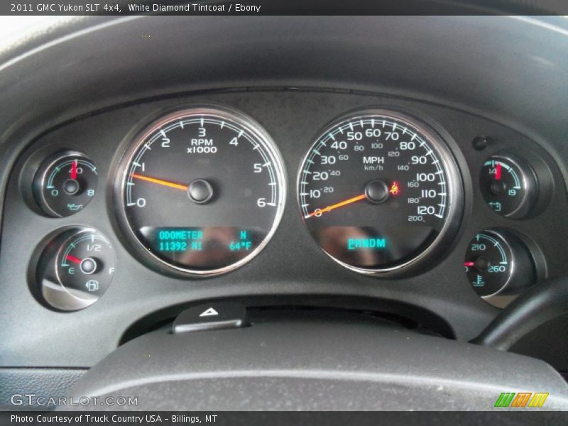 White Diamond Tintcoat / Ebony 2011 GMC Yukon SLT 4x4